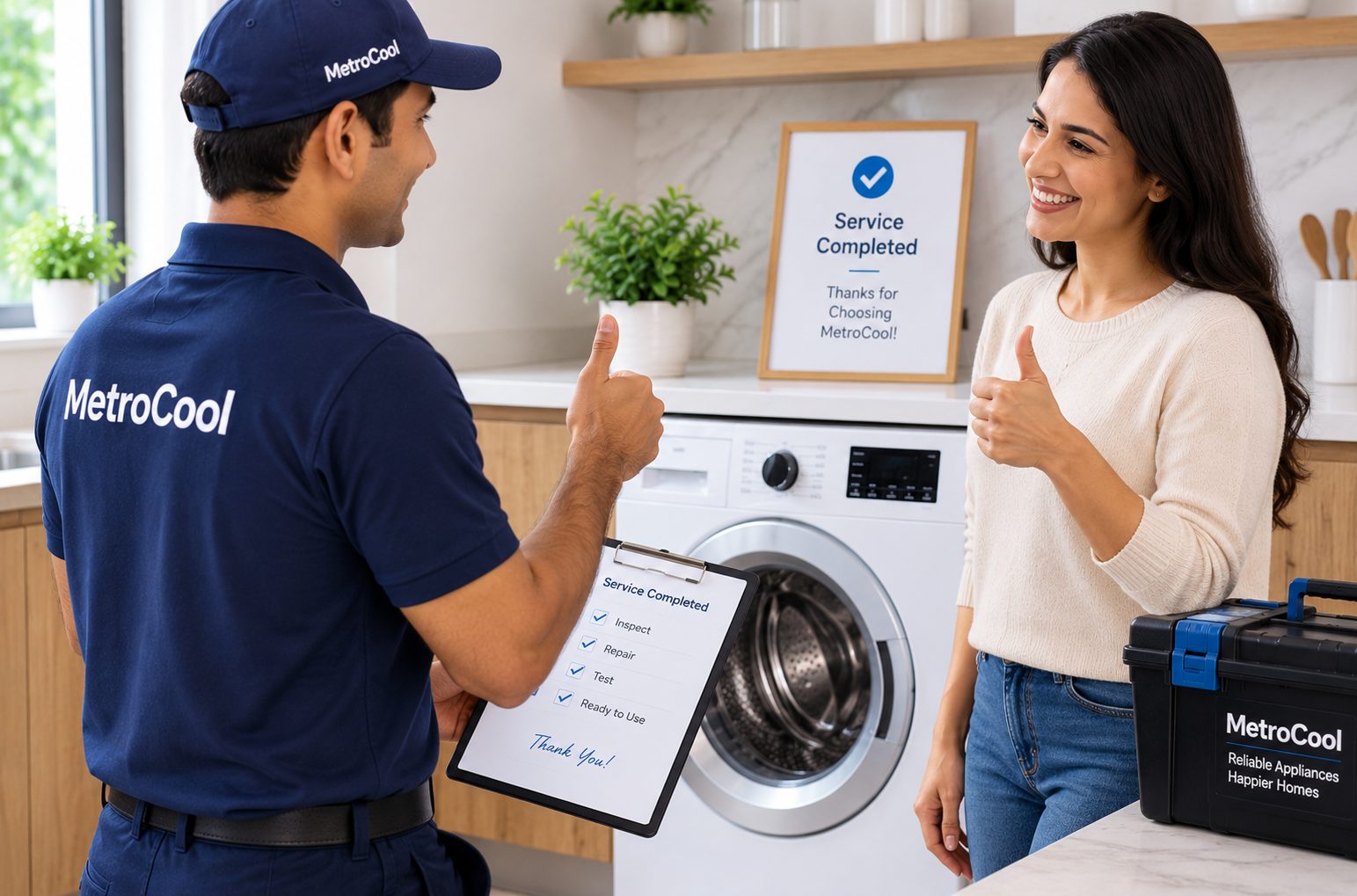 Completed Appliance Service
